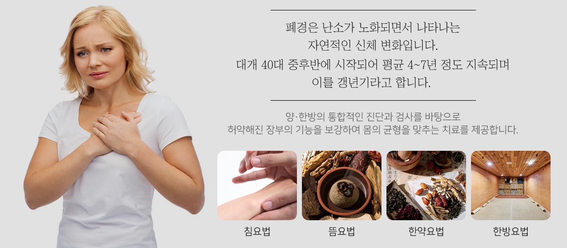 갱년기의 원인과 치료목표